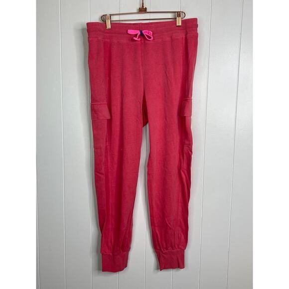 NWT Sundry Cargo Joggers in Salmon Pink Size Large/3 - Picture 1 of 8